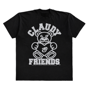 CLAUDY N' FRIENDS® BLACK/WHITE STAPLE TEE