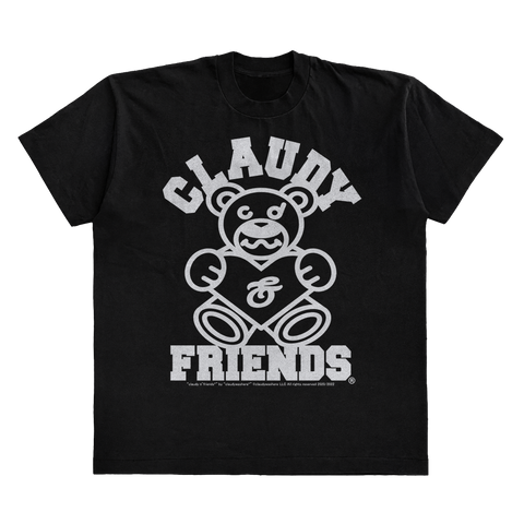 CLAUDY N' FRIENDS® BLACK/WHITE STAPLE TEE