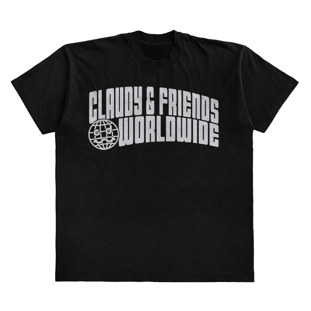 CLAUDY N' FRIENDS® WORLDWIDE BLACK TEE