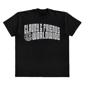 CLAUDY N' FRIENDS® WORLDWIDE BLACK TEE