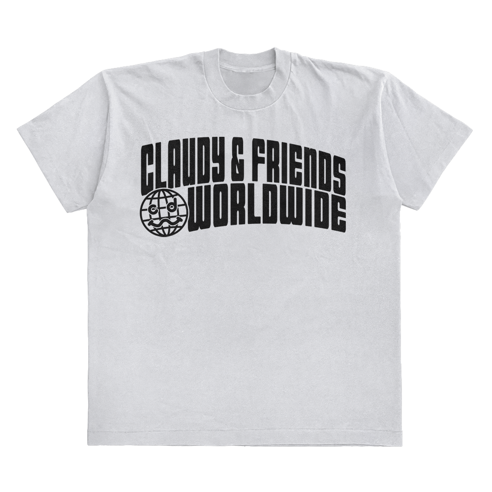 CLAUDY N' FRIENDS® WORLDWIDE WHITE TEE