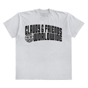 CLAUDY N' FRIENDS® WORLDWIDE WHITE TEE