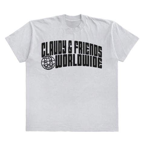 CLAUDY N' FRIENDS® WORLDWIDE WHITE TEE