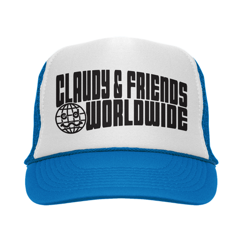 CLAUDY N' FRIENDS® WORLDWIDE BLUE TRUCKER HAT