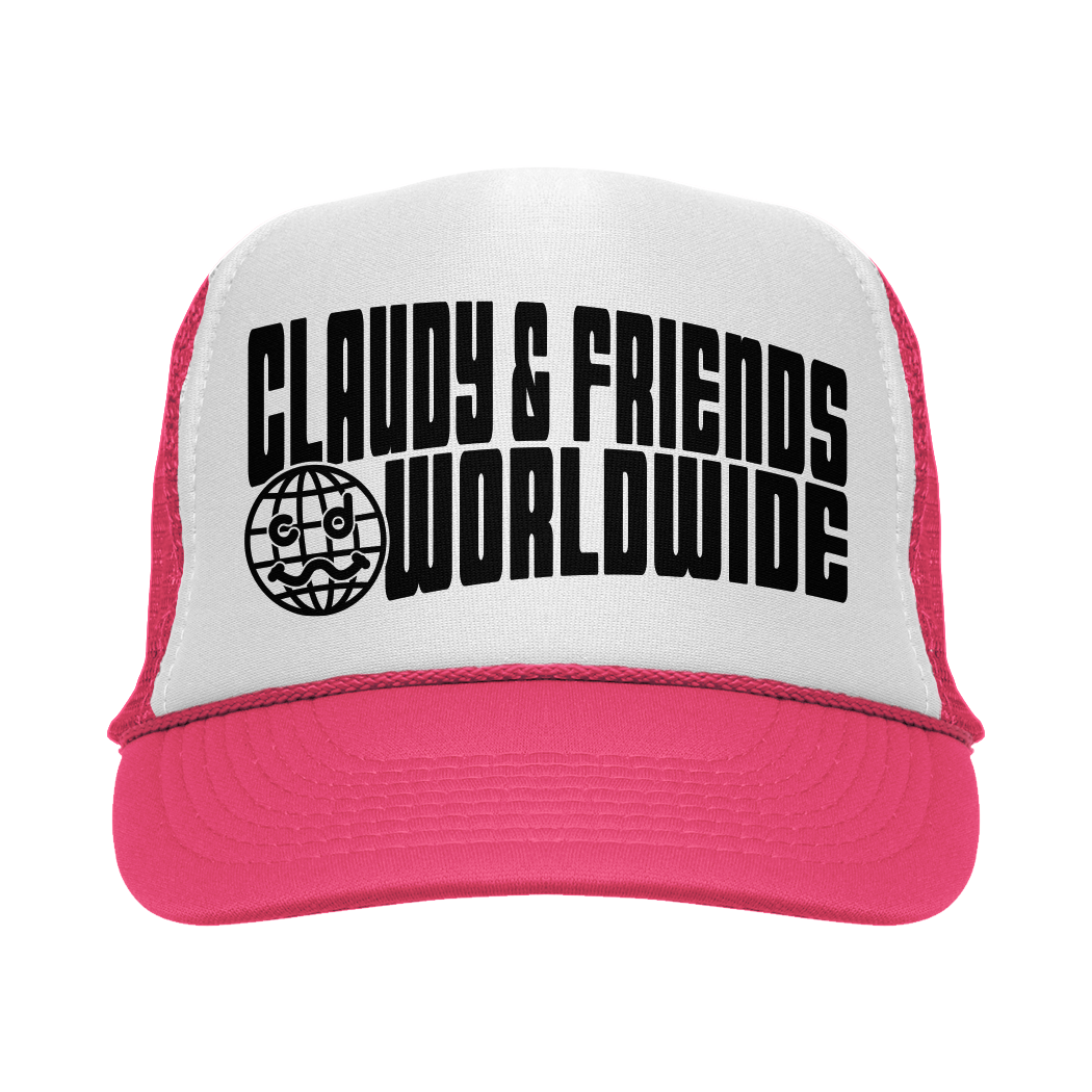 CLAUDY N' FRIENDS® WORLDWIDE PINK TRUCKER HAT